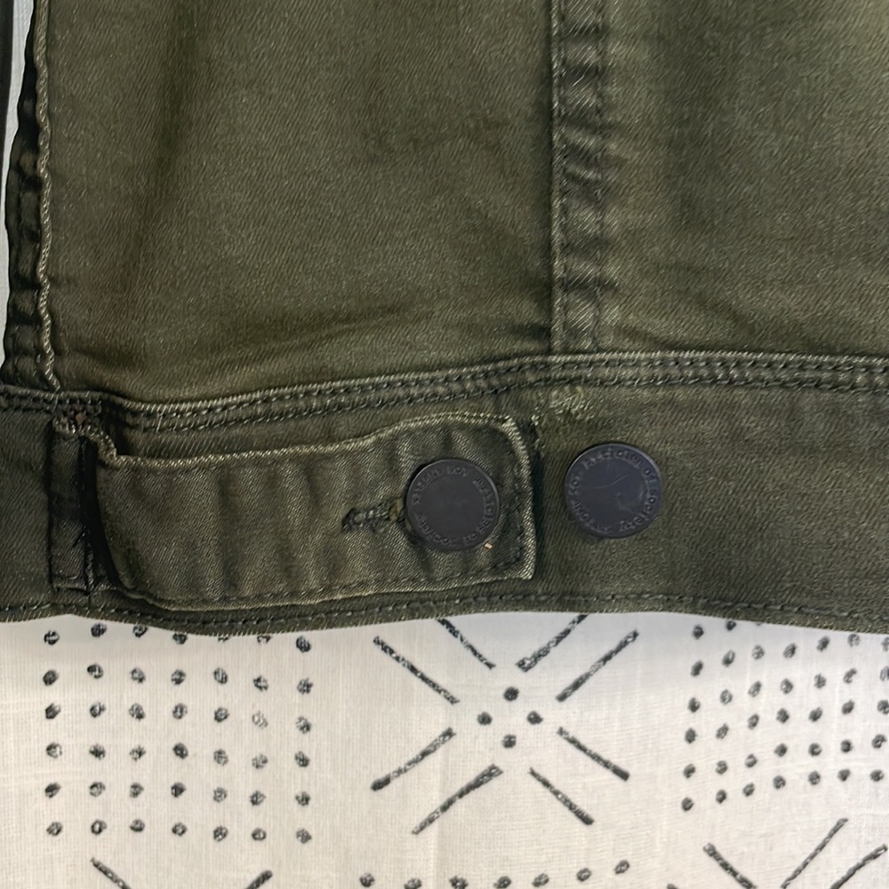ARTICLES OF SOCIETY Army Green Denim Jacket - Picture 6 of 8